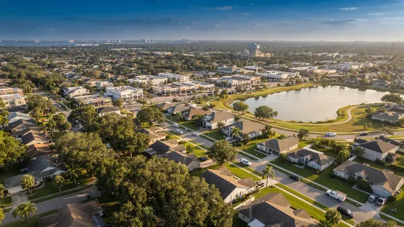 Aerial view of Tampa, FL